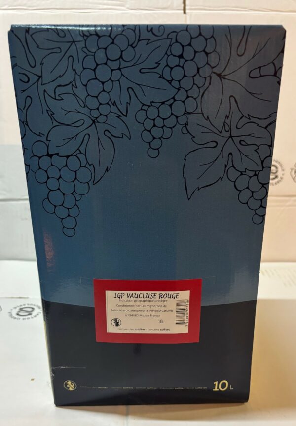 Bag in box ~ IGP Vaucluse Rouge ~ 12,5% ~ 10L